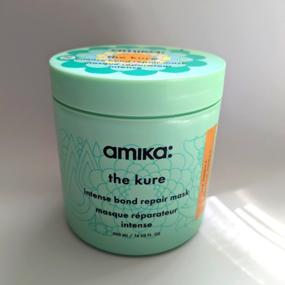 NEW amika The Kure Intense Bond Repair Hair Mask 16 oz
